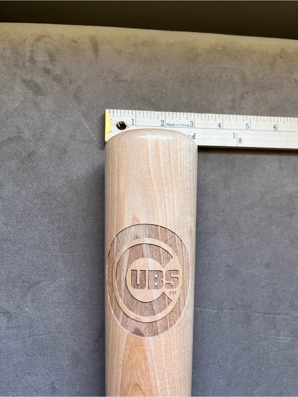 Dugout’s Light Beige Wooden Mug with Cubs Emblem - Picture 4 of 5